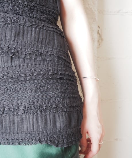 MAX STUDIO Lace Asymmetric Sleeveless Tops BK