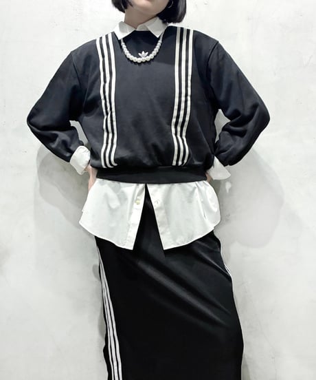 adidas 3 Stripes Taped Sweatshirt BK