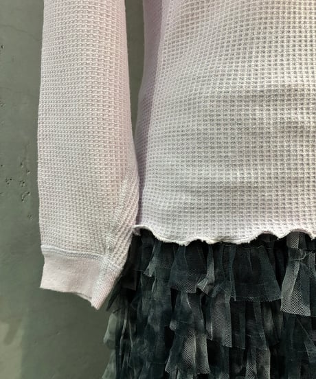 Remake Vintage Ruffled Hem Thermal LPI