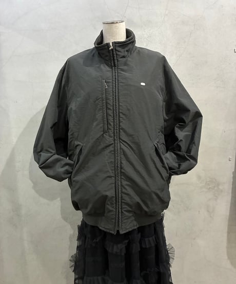 LACOSTE Stand Collar Nylon Zipup Jacket BK