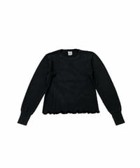 Remake Vintage Ruffled Hem Thermal BK