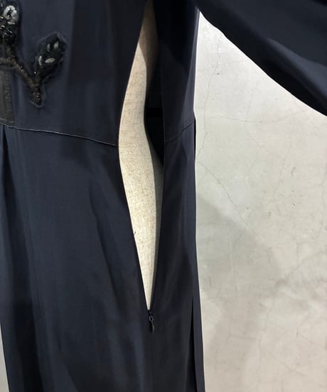 MIU MIU Embroidery Silk Dress BK