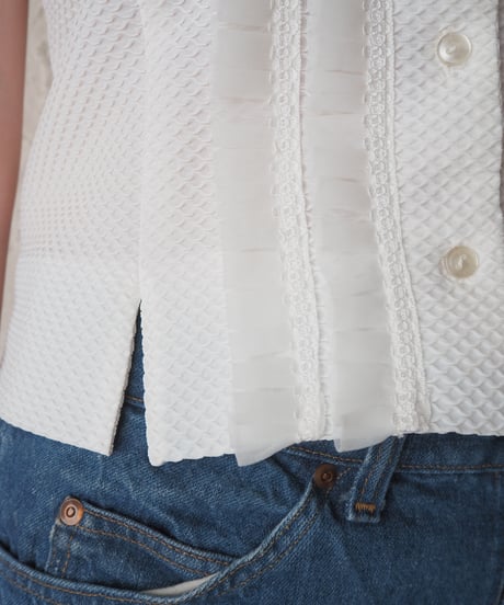 1960's Euro Ruffle Trim Blouse IV