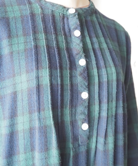 L.L.Bean Plaid Flannel Night Dress NVGN