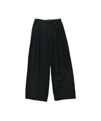 a new day Tuck Wide Rayon Mix Pants BK