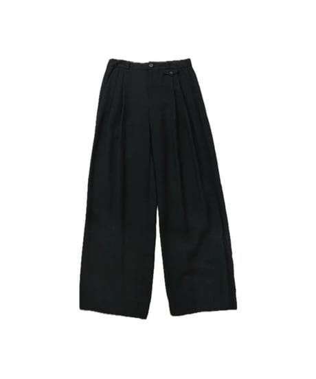 a new day Tuck Wide Rayon Mix Pants BK