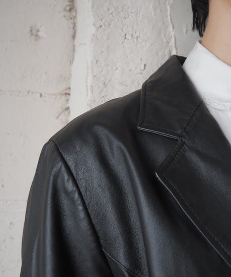 BALMAIN Leather Tailored Jacket BK