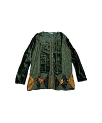 Velvet Patchwork Design Tops GN