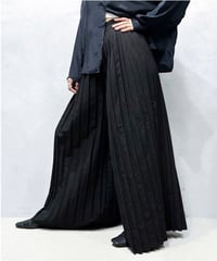 Pleated Wide Pants BK