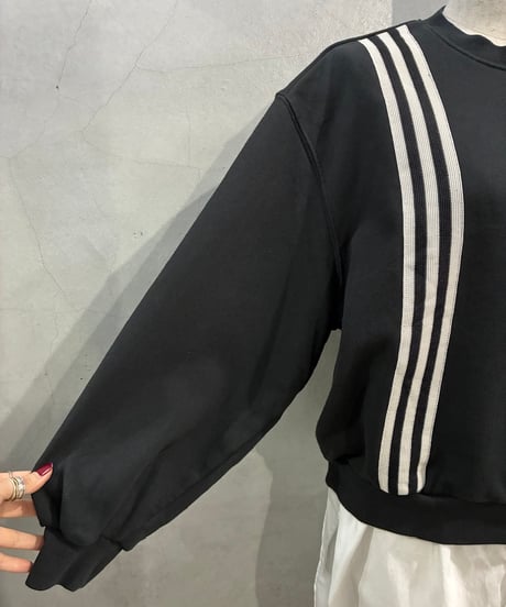adidas 3 Stripes Taped Sweatshirt BK