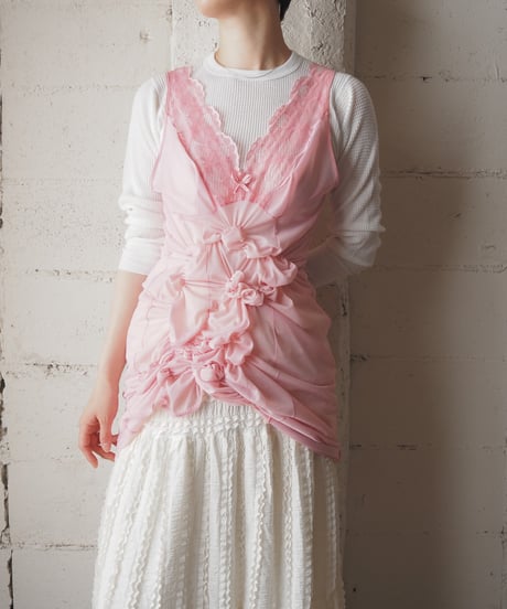 REMAKE Shirring Lace Camisole PI