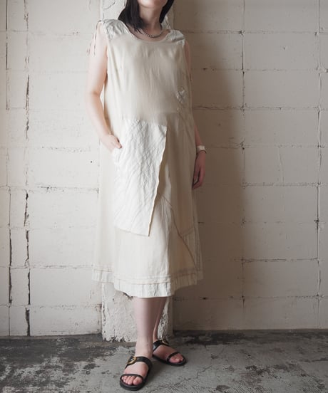 Asymmetrical Patchwork Paneled Sleeveless Dress BE IV