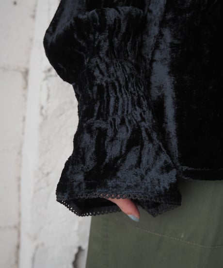 Crushed Velvet Shirt BK