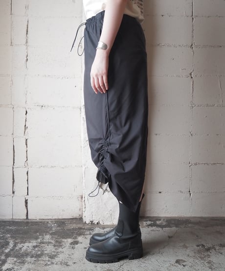 Remake NIKE Drawstring Track Skirt BK