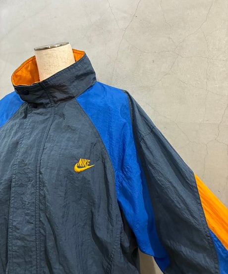 90's  NIKE Tricolor Nylon Jacket　BLOR