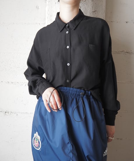 Drop Shoulder Loose Fit Shirt BK