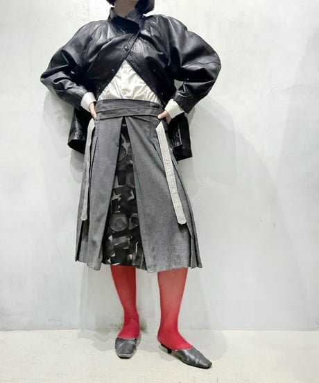 KENZO Hakama Pleated Skirt GR