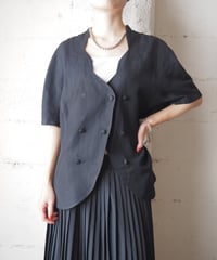 Burberrys Scallop Neck Blouse BK