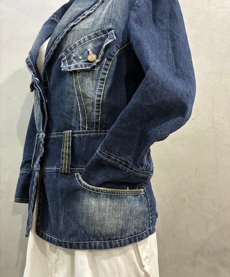 JEAN'S PAUL GAULTIER Single Breasted Design Denim Jacket NV