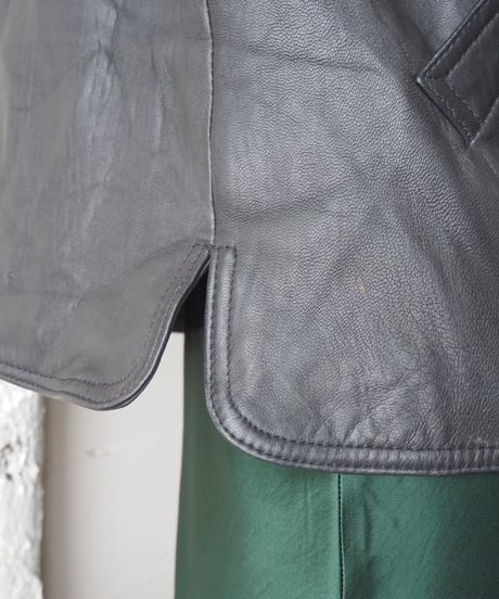 LEATHER ELEMENTS Leather Coverall Jacket BK