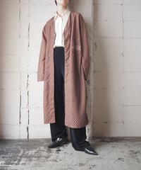 1970's Small Pattern Collarless Coat BR