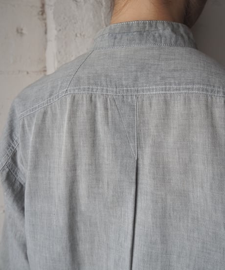 ISSEY MIYAKE SKYLINE Band Collar Shirt LGR