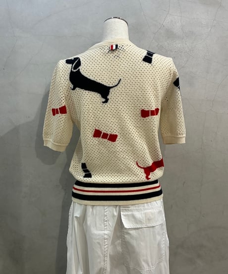 THOM BROWNE Hector S/S Cashmere Knit IV