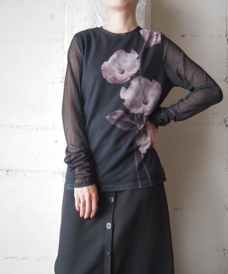 C&A Sheer Floral Print Top BKPI
