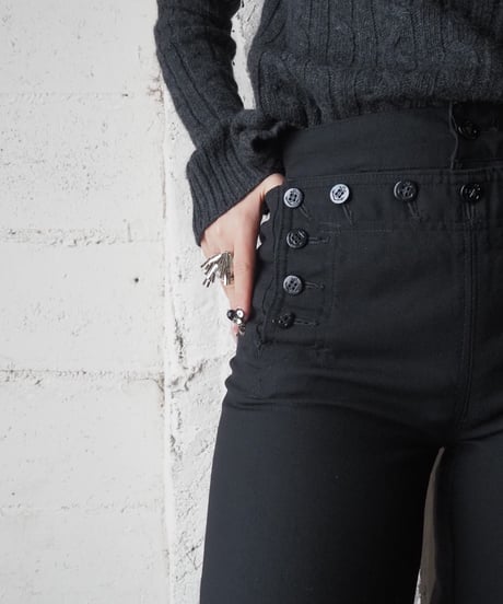 US NAVY Wool Sailor Pants BK