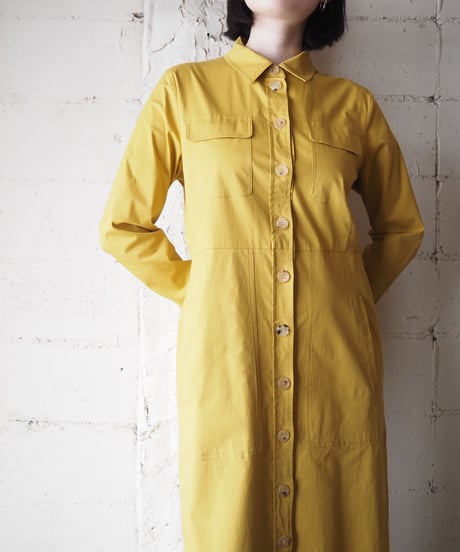 'S MaxMara Long Shirt Coat Dress YE