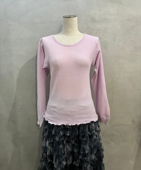 Remake Vintage Ruffled Hem Thermal LPI