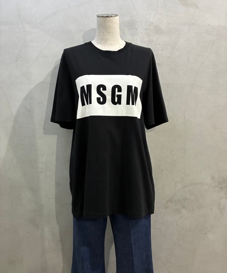MSGM Box Logo Tee BK
