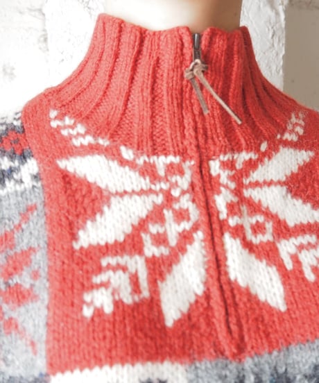LAUREN Nordic Pattern Half Zip Sweater REGNNV