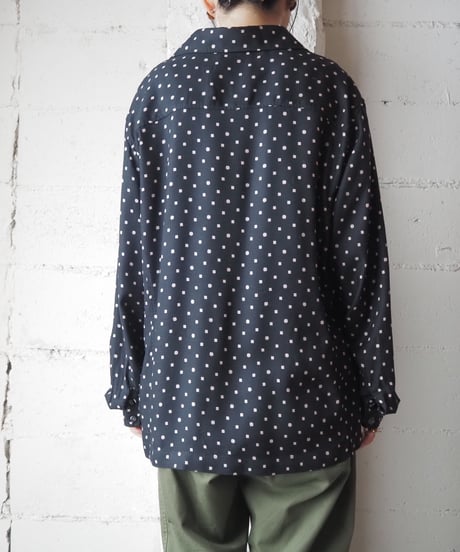 DOCKERS Small Pattern Rayon Shirt BK