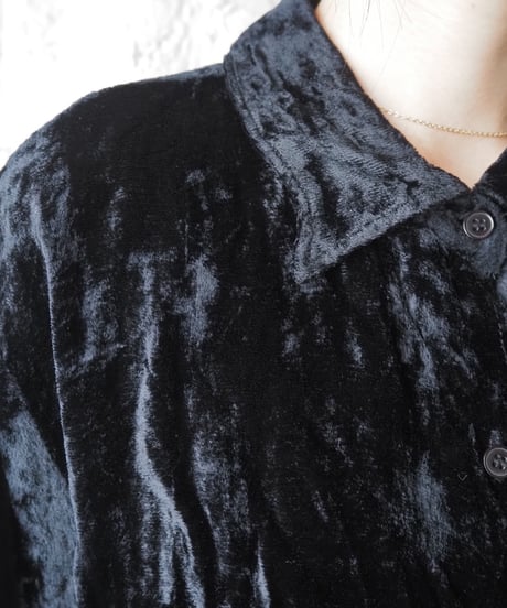 Crushed Velvet Shirt BK