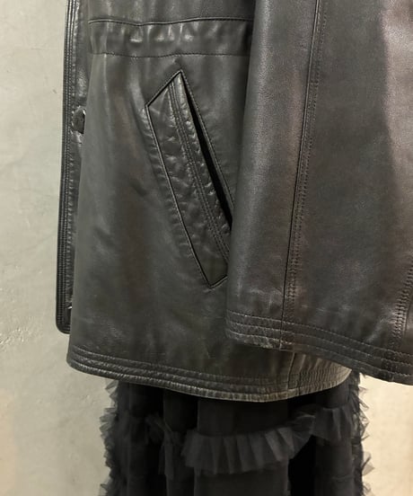 PIERRE BALMAIN Lamb Leather Jacket BK