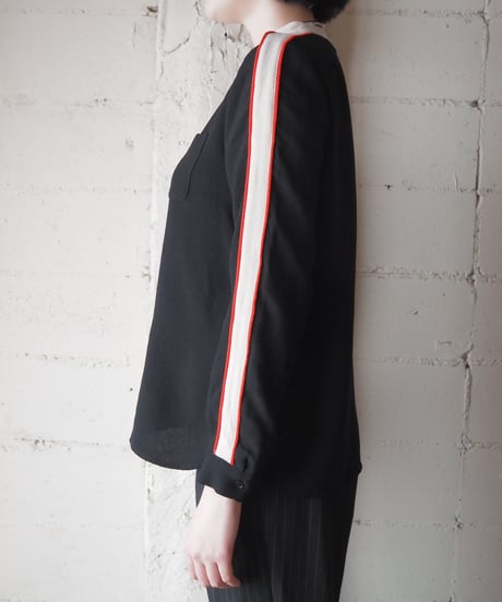 ESSENTIEL ANTWARP Band Collar Blouse BKWHRE