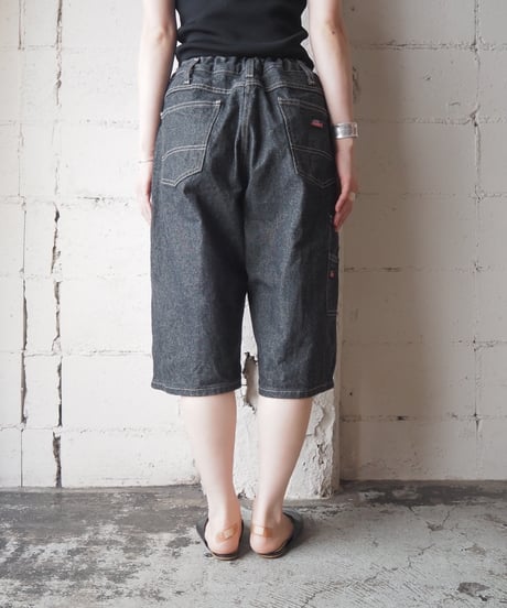 Remake Dickies Drawstring Denim Shorts BK