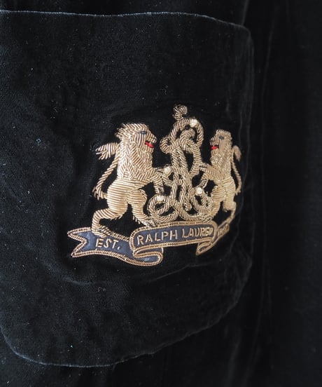 Ralph Lauren Double Breasted Velvet Jacket BK
