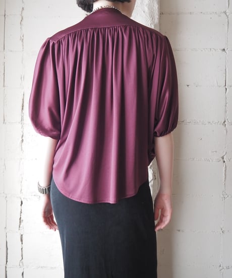 1970's Gather Flared Blouse BUR