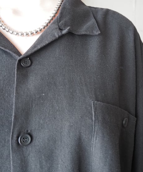 5X Linen Mix Big Shirt BK
