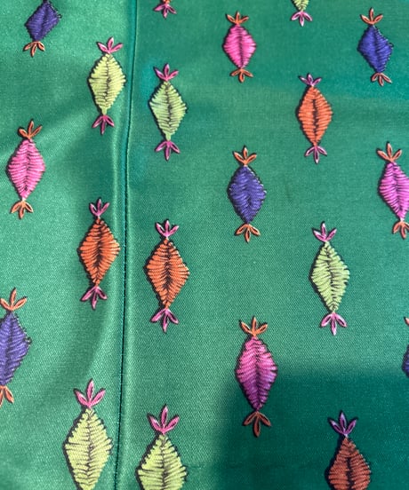 1970's Emilio Borghese Pattern Sleeveless Maxi Dress YGN