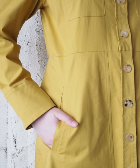 'S MaxMara Long Shirt Coat Dress YE