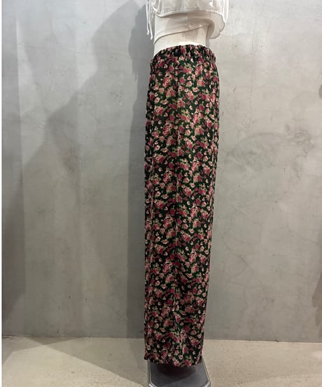 Flower Pattern Sheer Easy Pants GNPI