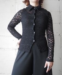 Lace Sheer Shirt BK