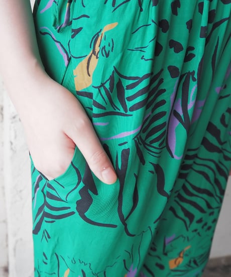 Draped Front Pattern Jumpsuit GN