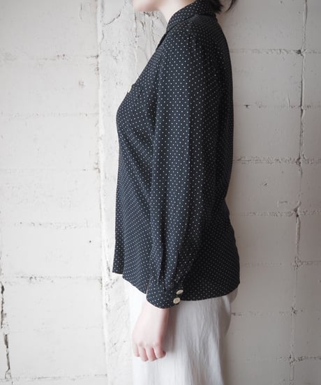 Betty Barclay Long Sleeve Dot Shirt BK WH