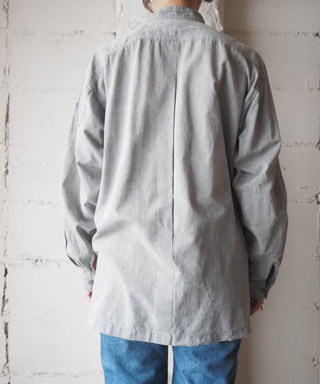 ISSEY MIYAKE SKYLINE Band Collar Shirt LGR