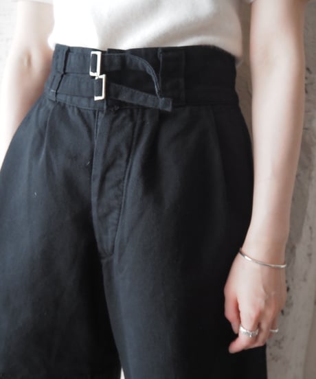 1960's Italy Gurkha Shorts Piece dyeing BK