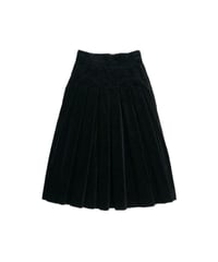 LAURA ASHLEY Made in the UK Corduroy Tuck Skirt BK